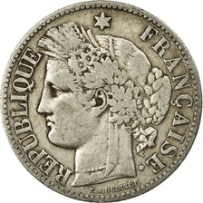 Moneta, Francia, Cérès, 2 Francs, 1881, Paris, MB, Argento, KM:817.1