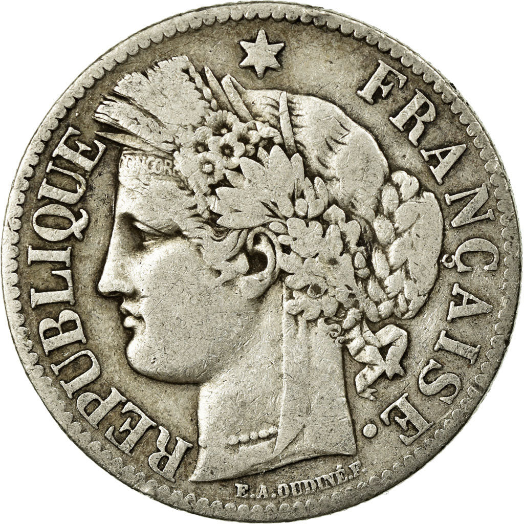 Monnaie, France, Cérès, 2 Francs, 1887, Paris, TB, Argent, Gadoury:530a