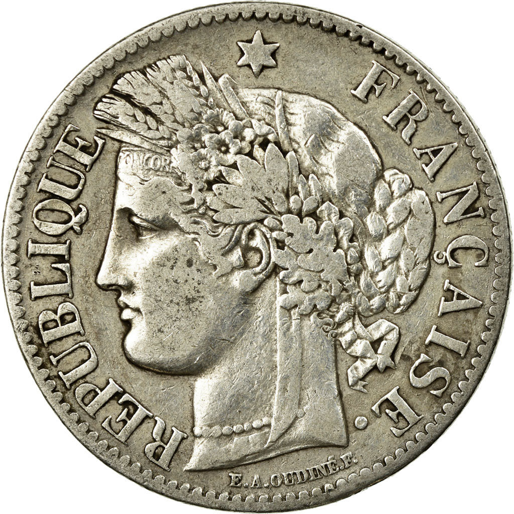 Coin, France, Cérès, 2 Francs, 1887, Paris, EF(40-45), Silver, KM:817.1