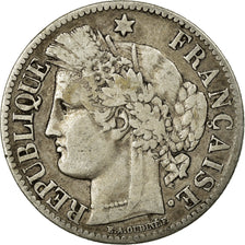Monnaie, France, Cérès, 2 Francs, 1871, Paris, TB, Argent, Gadoury:530