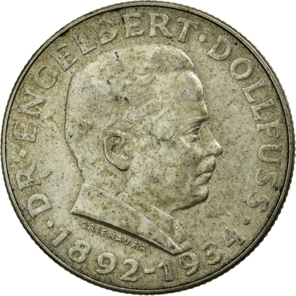 Moneta, Austria, 2 Schilling, 1934, BB, Argento, KM:2852