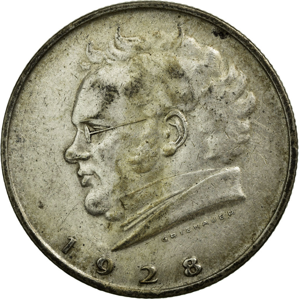 Coin, Austria, 2 Schilling, 1928, EF(40-45), Silver, KM:2843
