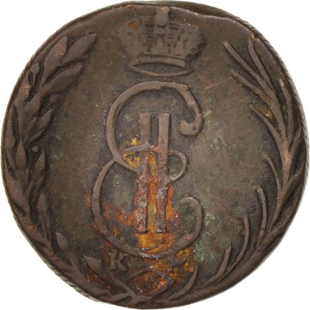 Coin, RUSSIA-SIBERIA, Denga, 1768, Kolyvan, VF(30-35), Copper, KM:2