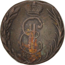 Moneta, RUSSIA-SIBERIA, Denga, 1768, Kolyvan, MB+, Rame, KM:2