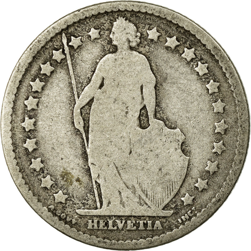 Monnaie, Suisse, Franc, 1877, Bern, B+, Argent, KM:24
