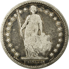 Coin, Switzerland, Franc, 1876, Bern, F(12-15), Silver, KM:24