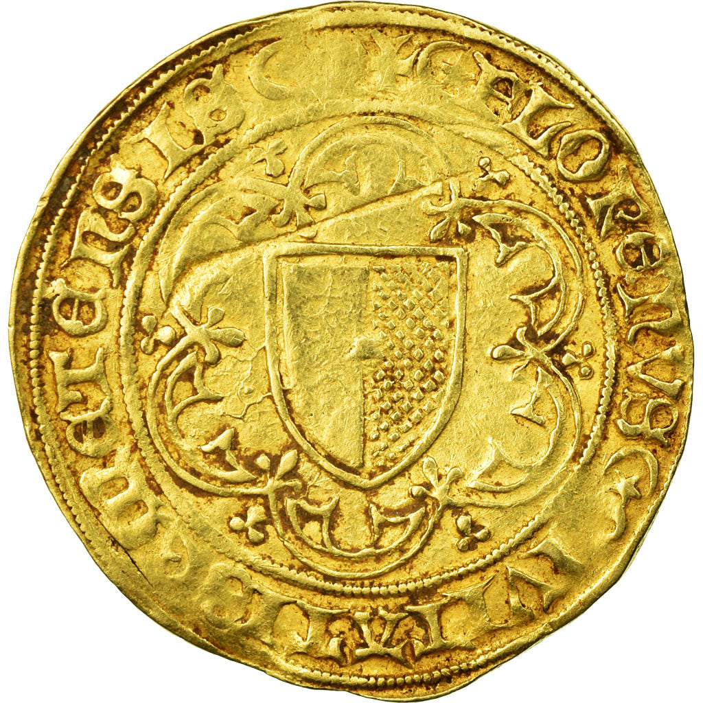 Moeda, França, LORRAINE, Florin D'or, Metz, EF(40-45), Dourado, Boudeau:1657