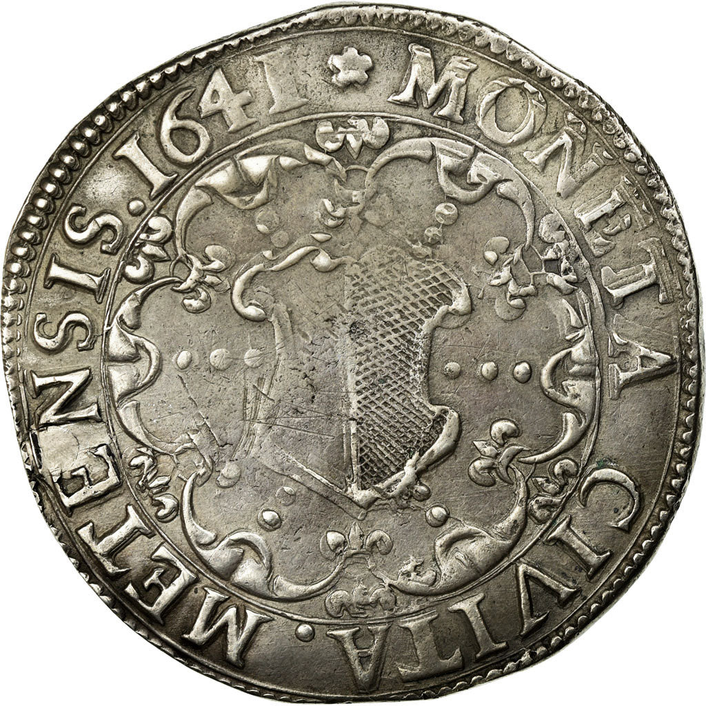 Coin, France, LORRAINE, Thaler, 1641, Metz, EF(40-45), Silver, Boudeau:1673
