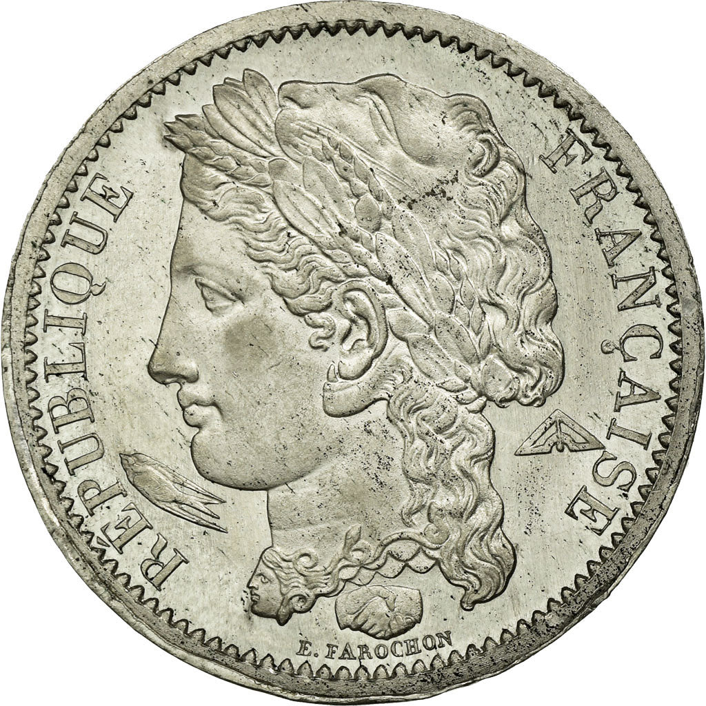 Coin, France, 10 Centimes, 1848, Concours Farochon, MS(60-62), Tin, Gadoury:225