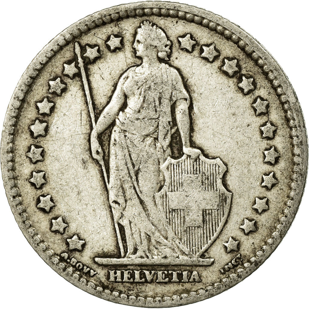 Coin, Switzerland, Franc, 1906, Bern, VF(20-25), Silver, KM:24