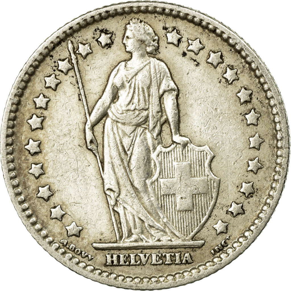 Coin, Switzerland, Franc, 1910, Bern, EF(40-45), Silver, KM:24