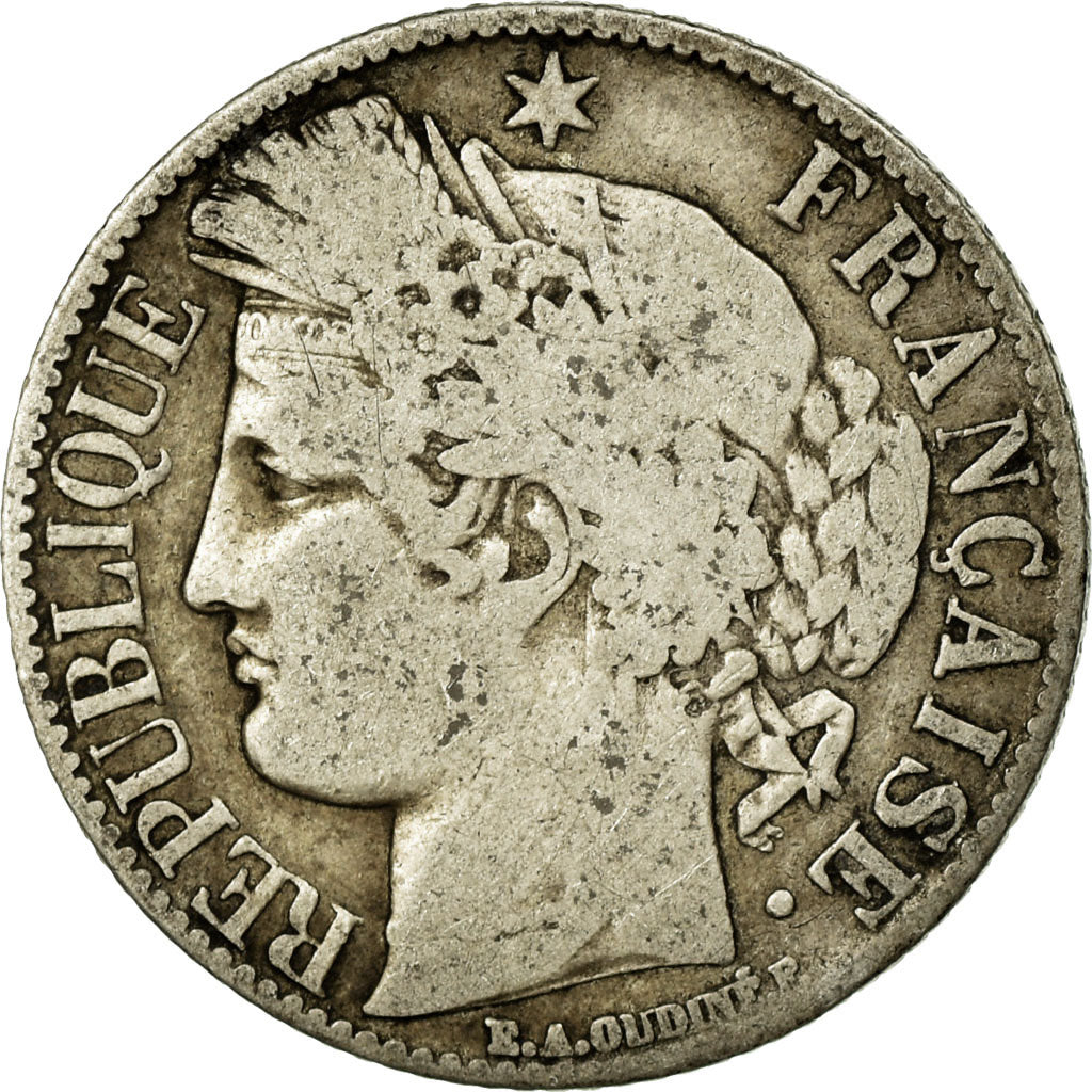 Münze, Frankreich, Cérès, Franc, 1887, Paris, S, Silber, KM:822.1