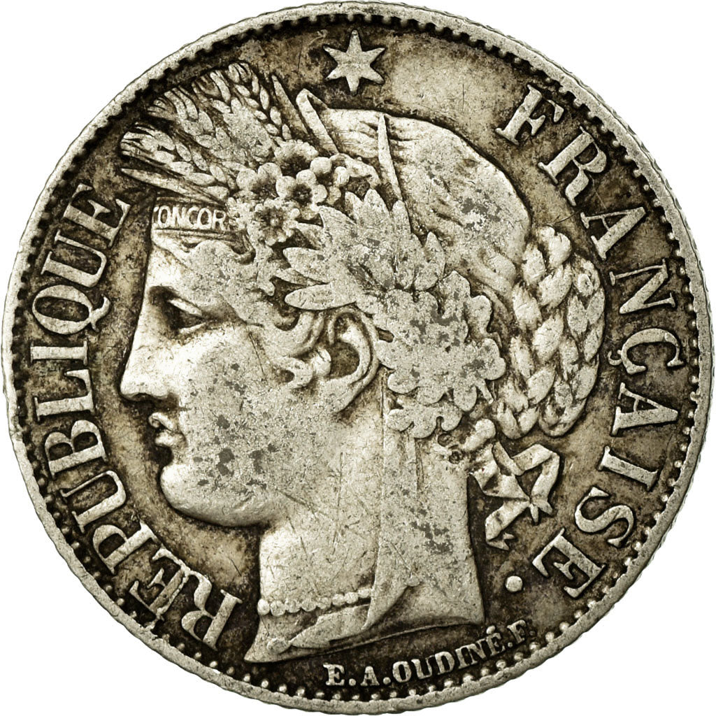 Monnaie, France, Cérès, Franc, 1887, Paris, TB+, Argent, Gadoury:465a