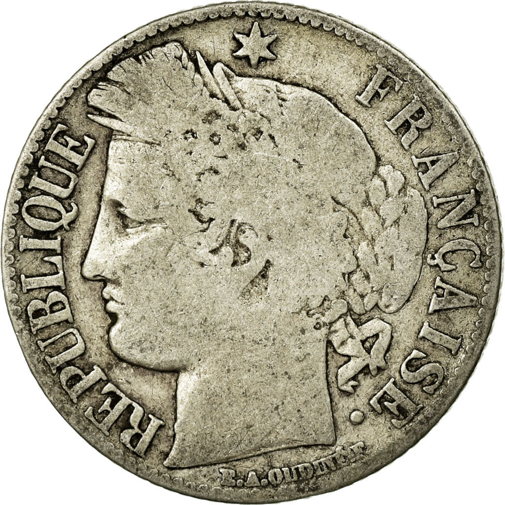 Moneta, Francia, Cérès, Franc, 1888, Paris, B+, Argento, KM:822.1