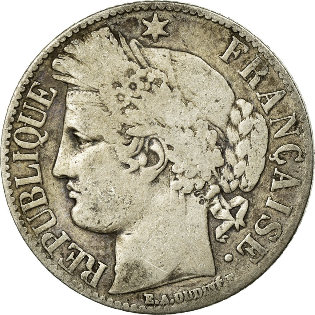 Monnaie, France, Cérès, Franc, 1888, Paris, TB, Argent, Gadoury:465a, KM:822.1