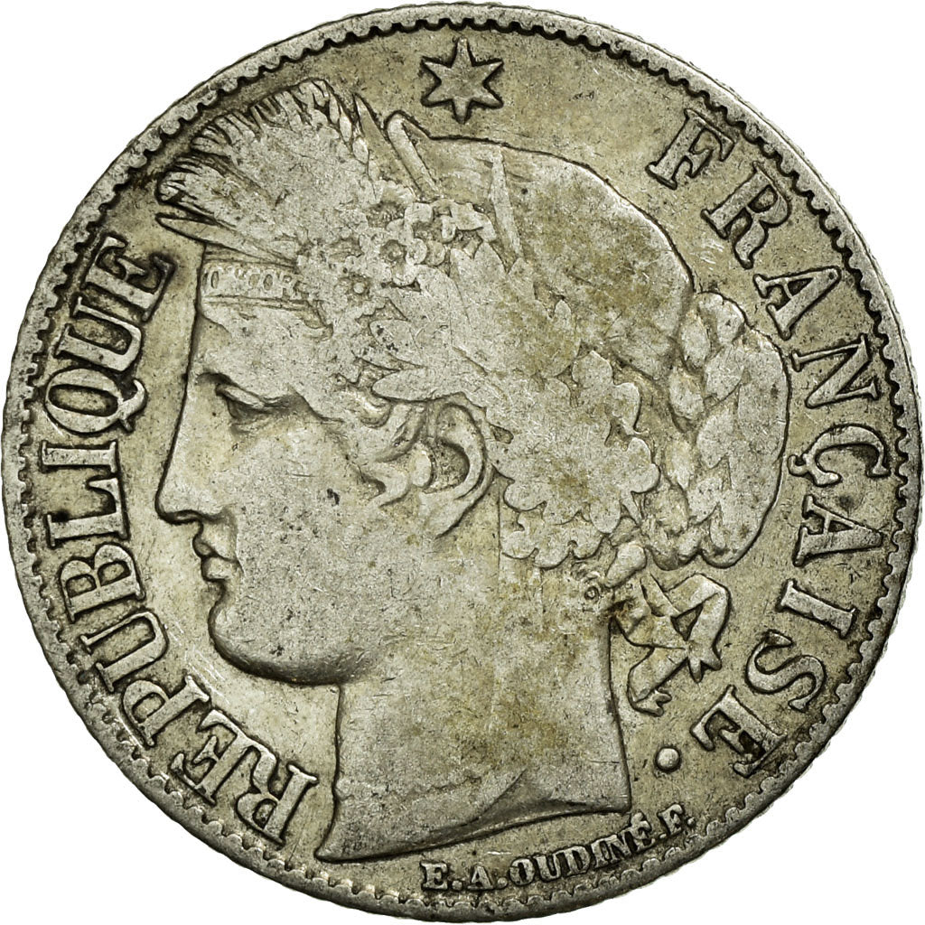 Monnaie, France, Cérès, Franc, 1895, Paris, TB, Argent, Gadoury:465a, KM:822.1