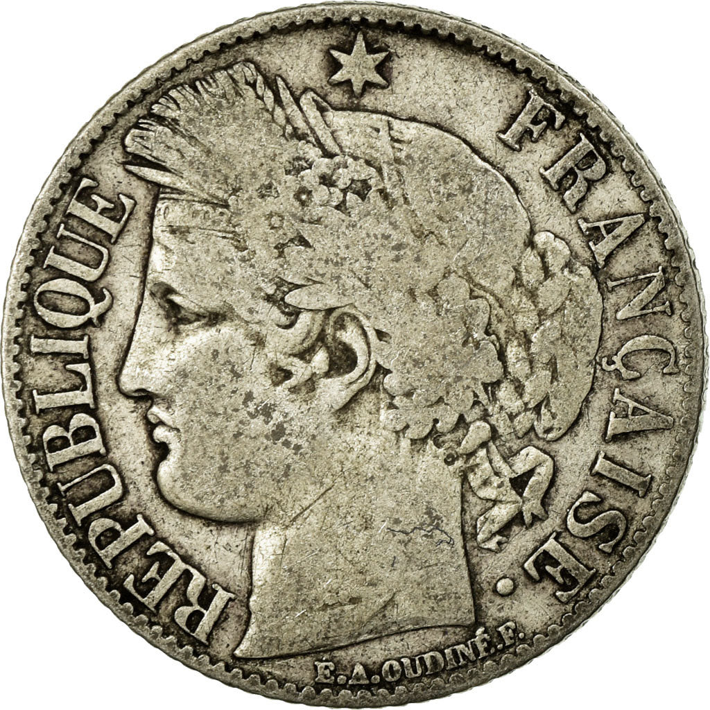 Coin, France, Cérès, Franc, 1895, Paris, VF(20-25), Silver, KM:822.1
