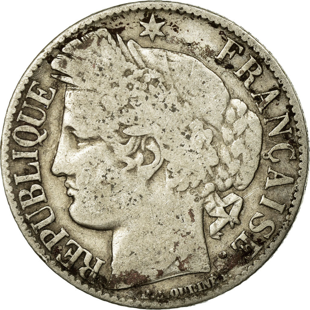 Coin, France, Cérès, Franc, 1895, Paris, VF(20-25), Silver, KM:822.1