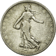 Moneta, Francia, Semeuse, Franc, 1907, Paris, MB+, Argento, KM:844.1