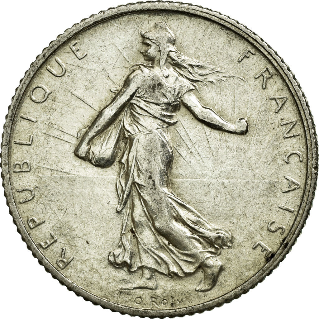 Münze, Frankreich, Semeuse, Franc, 1913, Paris, VZ, Silber, KM:844.1