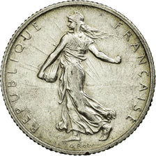 Coin, France, Semeuse, Franc, 1914, Paris, AU(55-58), Silver, KM:844.1