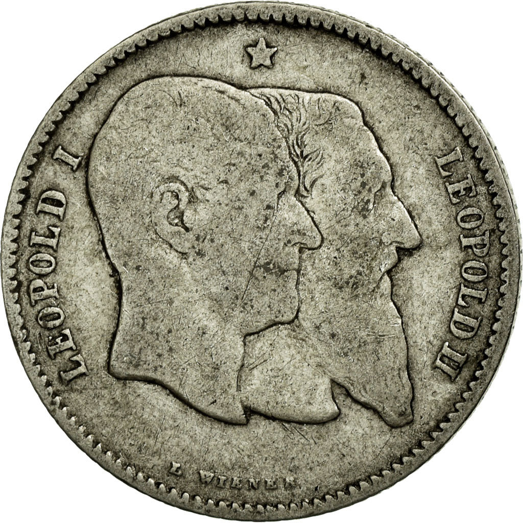 Coin, Belgium, Leopold II, Franc, 1880, F(12-15), Silver, KM:38