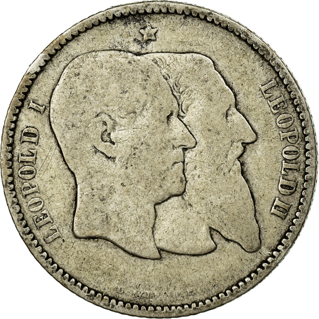 Coin, Belgium, Leopold II, Franc, 1880, VF(20-25), Silver, KM:38