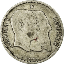 Coin, Belgium, Leopold II, Franc, 1880, F(12-15), Silver, KM:38