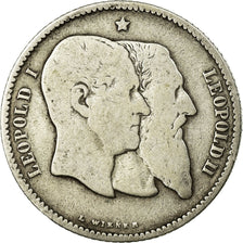 Coin, Belgium, Leopold II, Franc, 1880, VF(20-25), Silver, KM:38