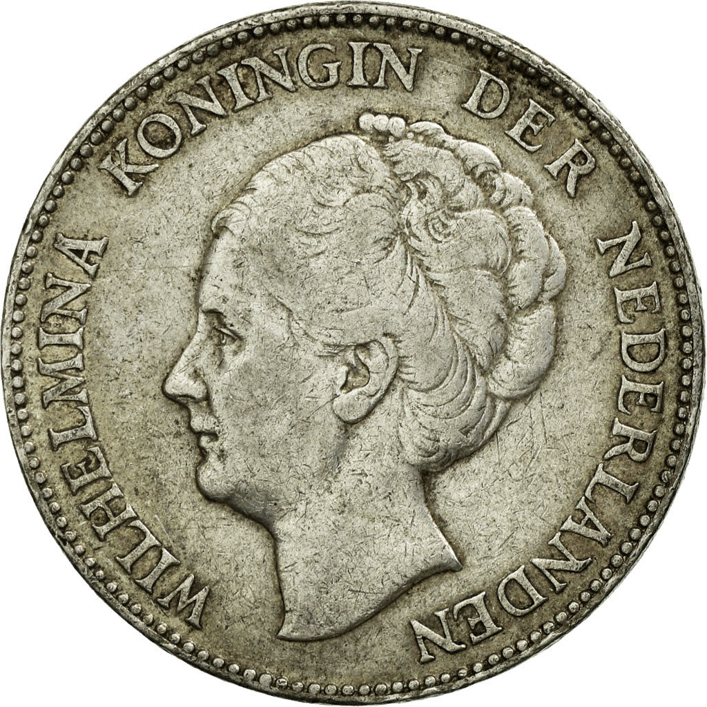 Coin, Netherlands, Wilhelmina I, Gulden, 1930, VF(30-35), Silver, KM:161.1