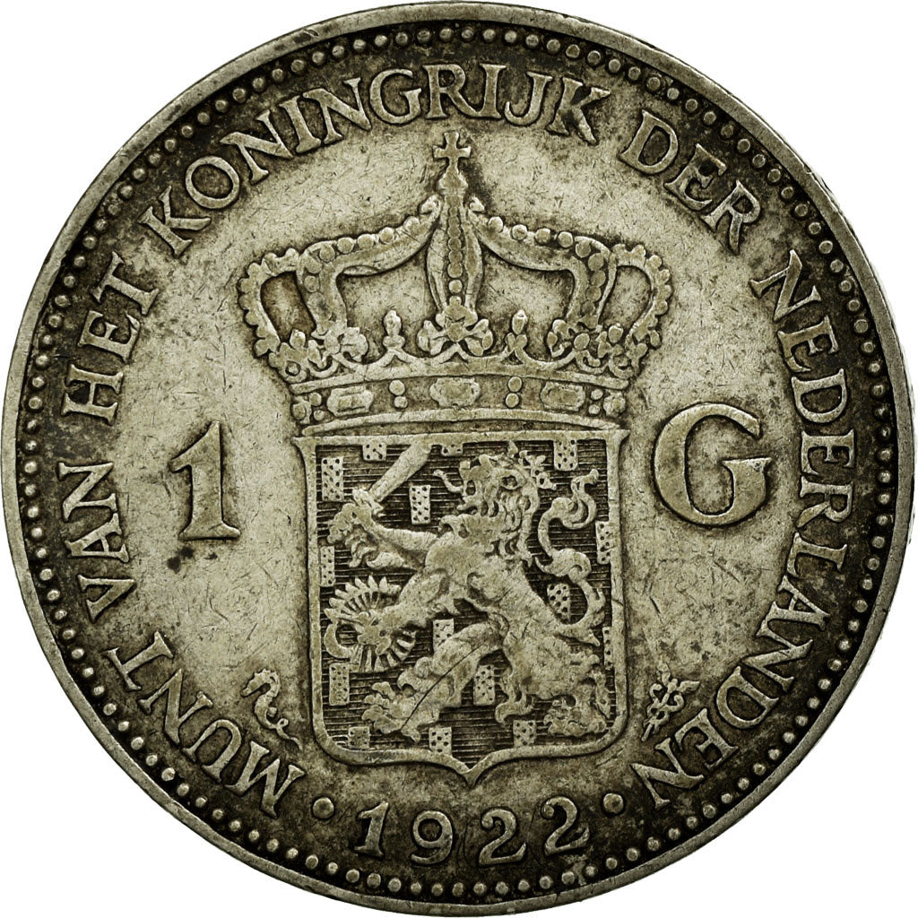 Monnaie, Pays-Bas, Wilhelmina I, Gulden, 1922, TTB, Argent, KM:161.1