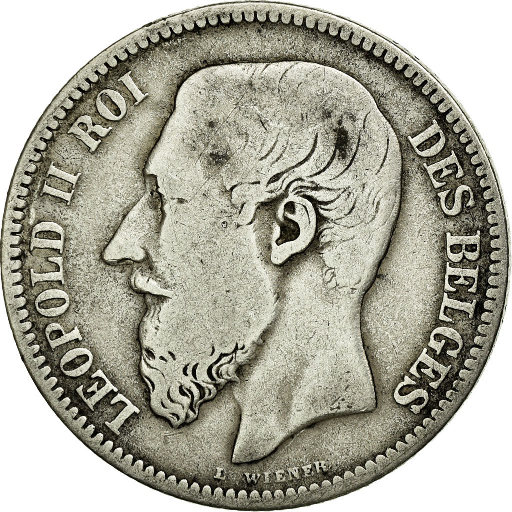 Monnaie, Belgique, Leopold II, 2 Francs, 2 Frank, 1867, TB, Argent, KM:30.1