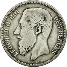 Monnaie, Belgique, Leopold II, 2 Francs, 2 Frank, 1867, TB, Argent, KM:30.1