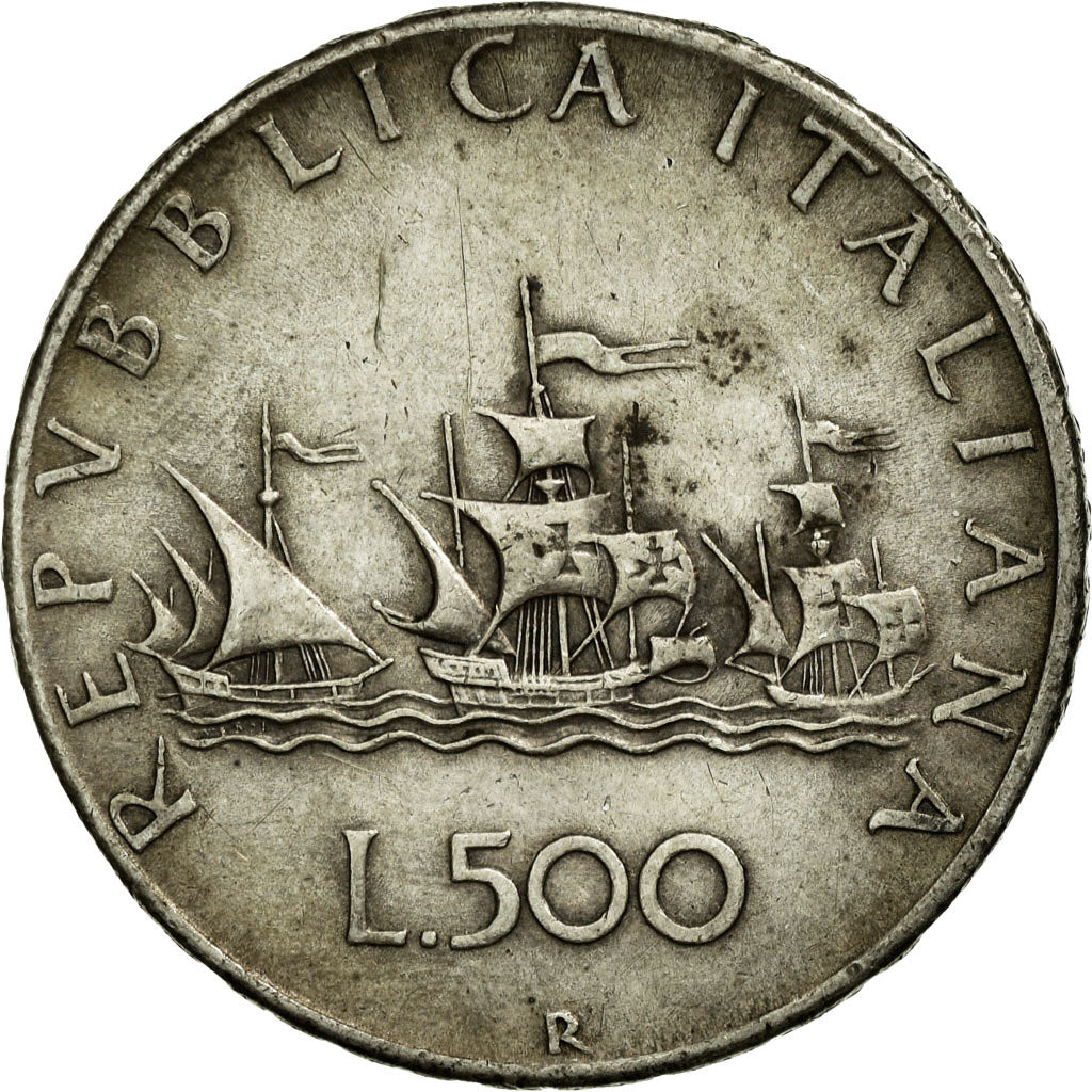 Coin, Italy, 500 Lire, 1958, Rome, EF(40-45), Silver, KM:98