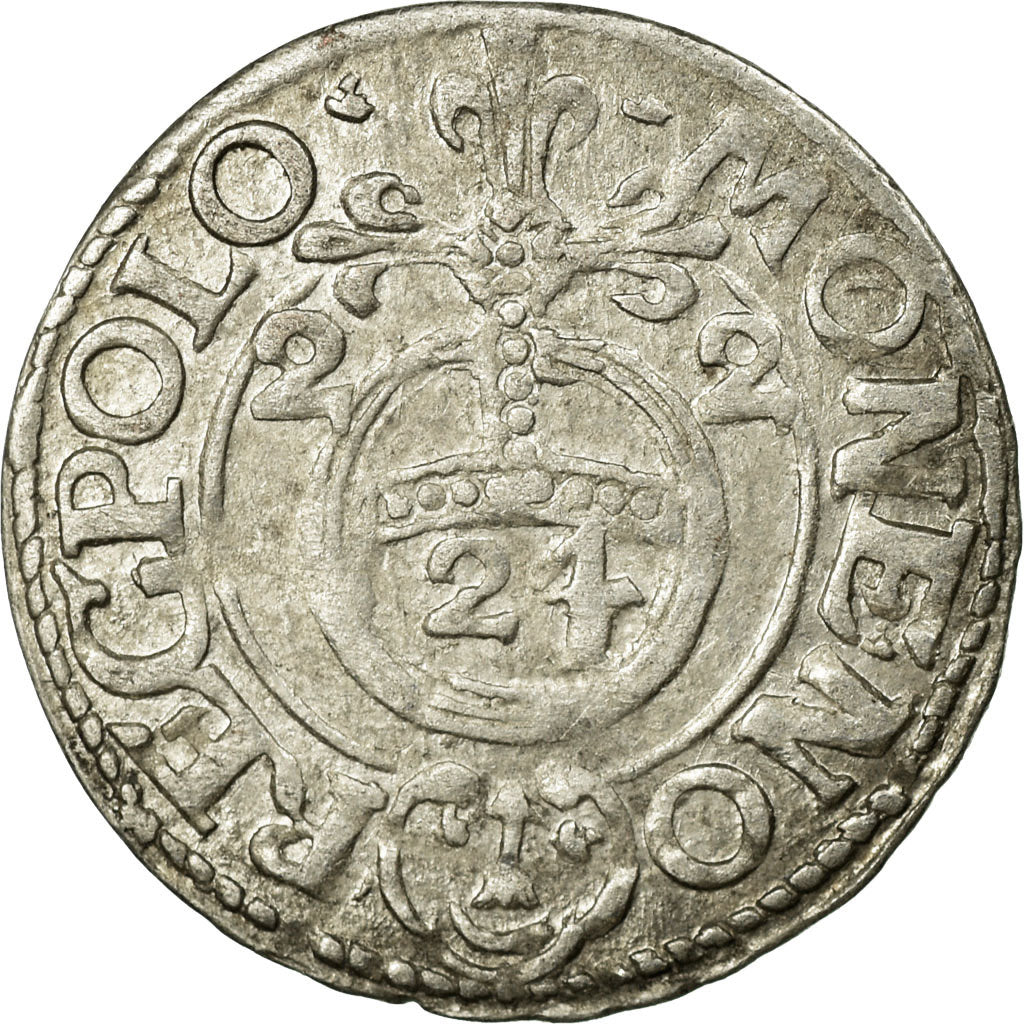 Coin, Poland, Sigismund III, 3 Polker, 3 Poltorak - 1 Kruzierz, 1622, AU(50-53)