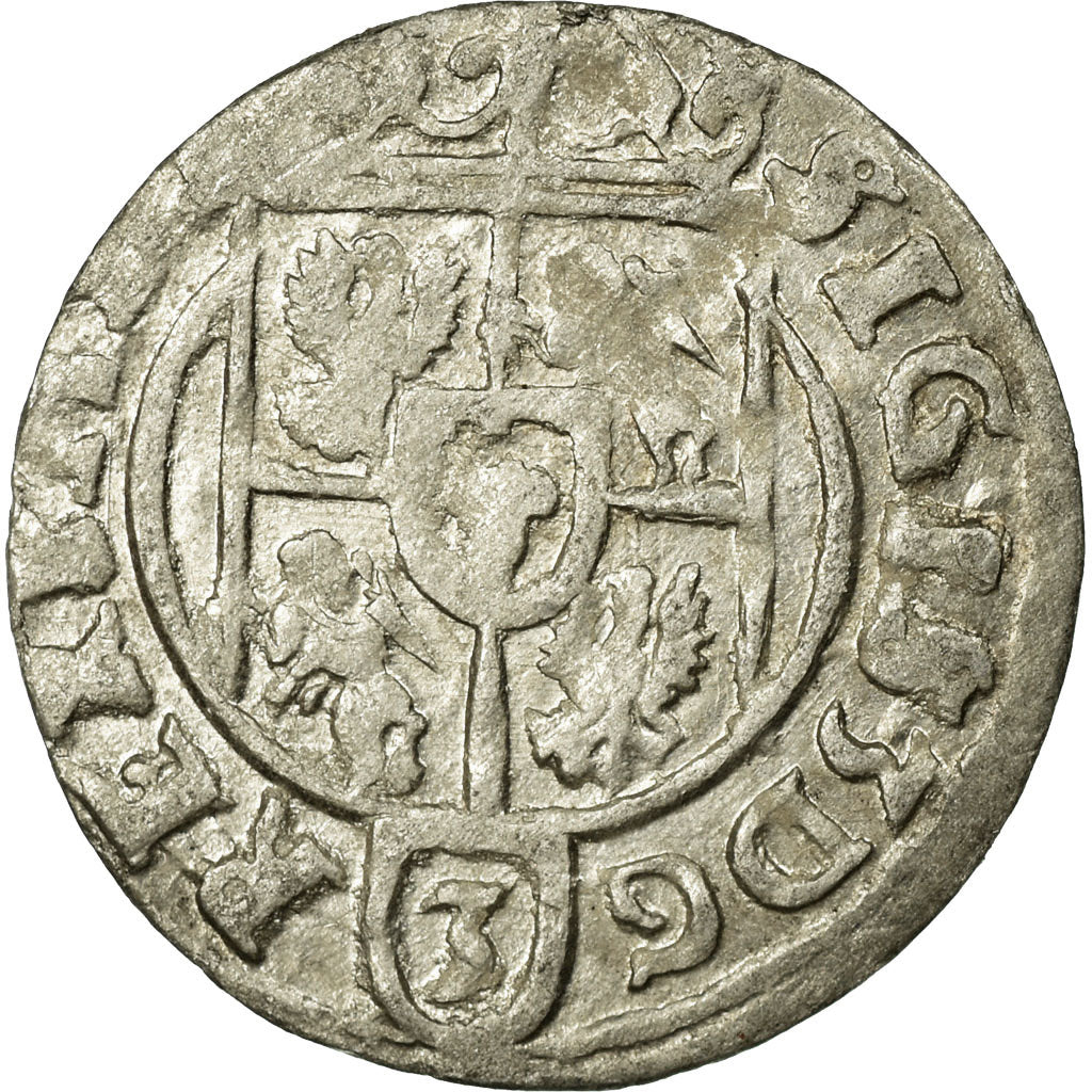 Coin, Poland, Sigismund III, 3 Polker, 3 Poltorak - 1 Kruzierz, 1623, AU(50-53)