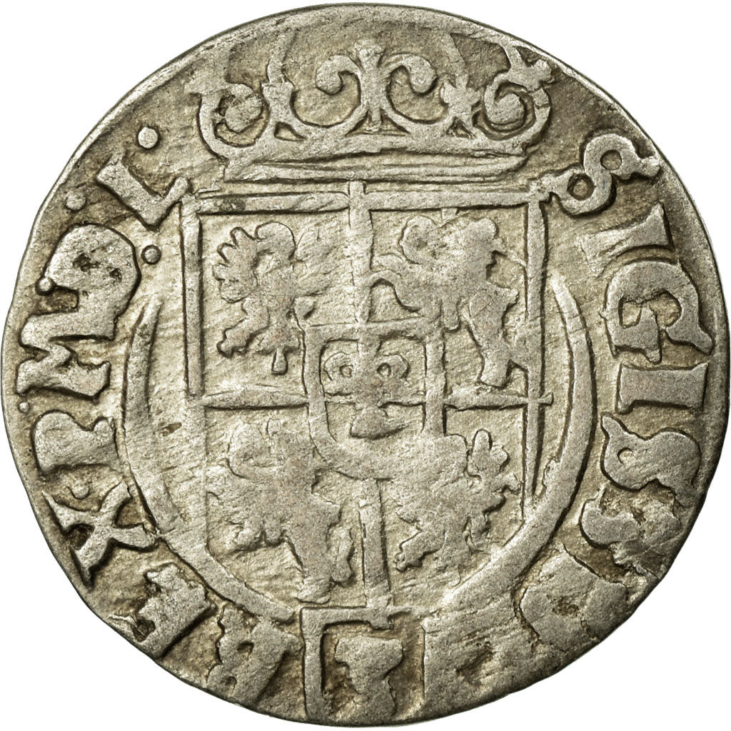 Monnaie, Pologne, Sigismund III, 3 Polker, 3 Poltorak - 1 Kruzierz, 1626, TTB+