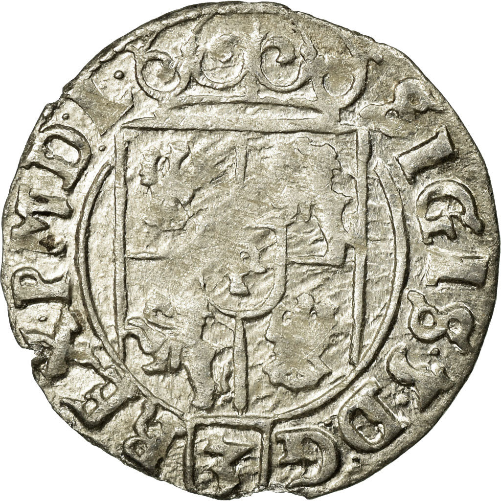 Coin, Poland, Sigismund III, 3 Polker, 3 Poltorak - 1 Kruzierz, 1625, AU(50-53)