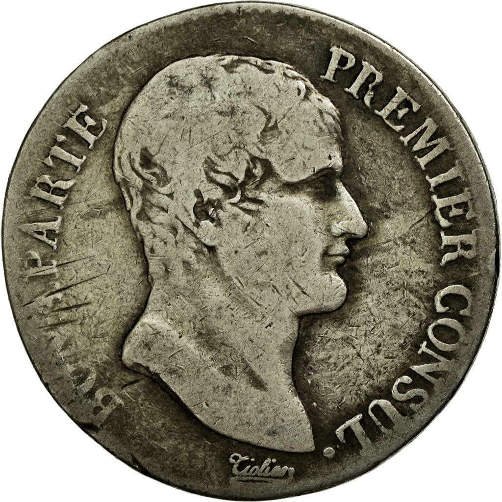 Coin, France, Napoléon I, 5 Francs, An 12, Toulouse, F(12-15), Silver