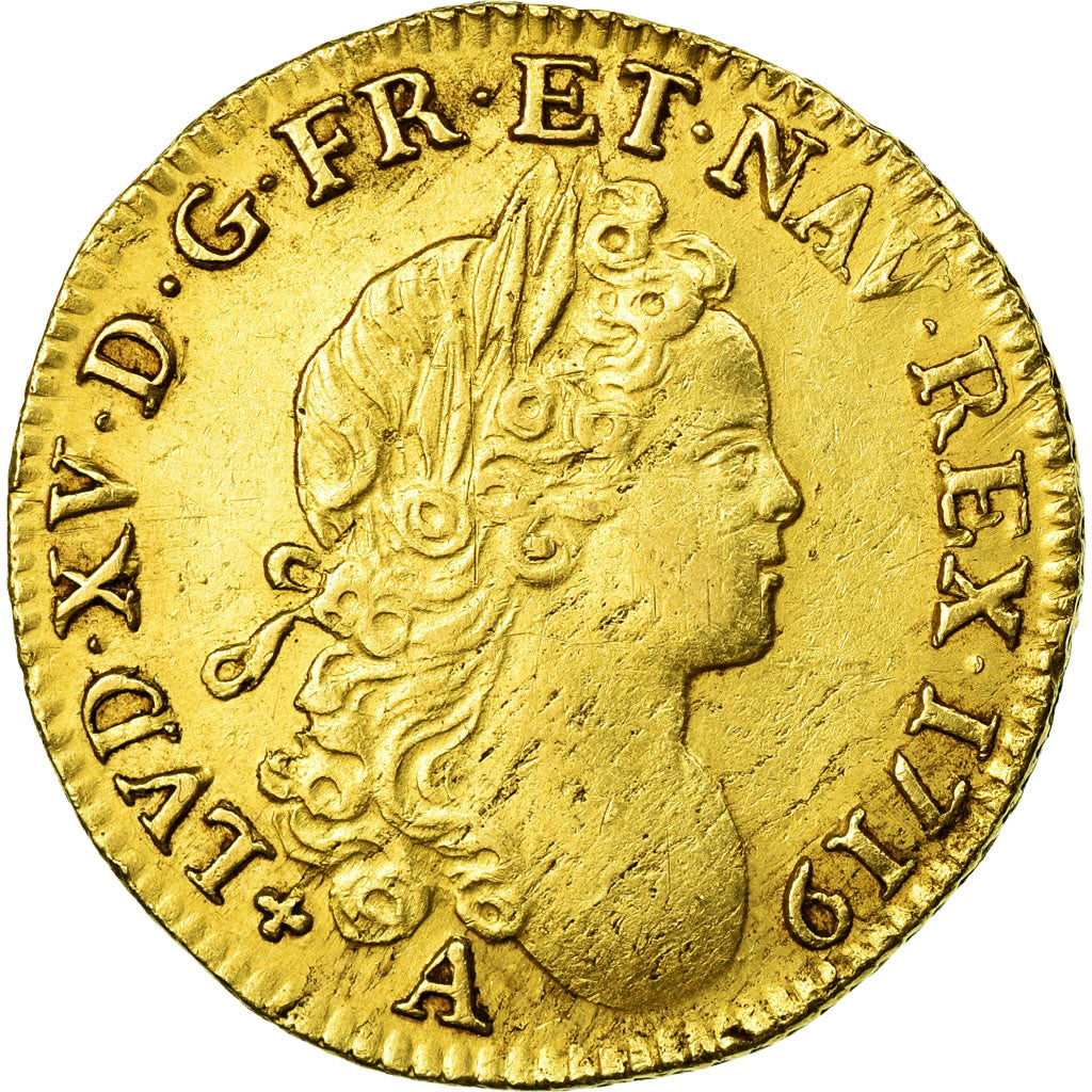 Münze, Frankreich, Louis XV, Louis d'or à la croix du Saint-Esprit, 1719 Paris