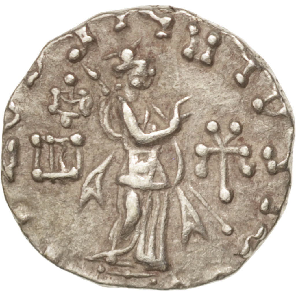 Azes II, Azes II (35 BC - 12), Drachm, BB+, Argento