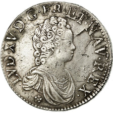 Coin, France, Louis XV, Écu Vertugadin, 1716, Bourges, EF(40-45), Silver