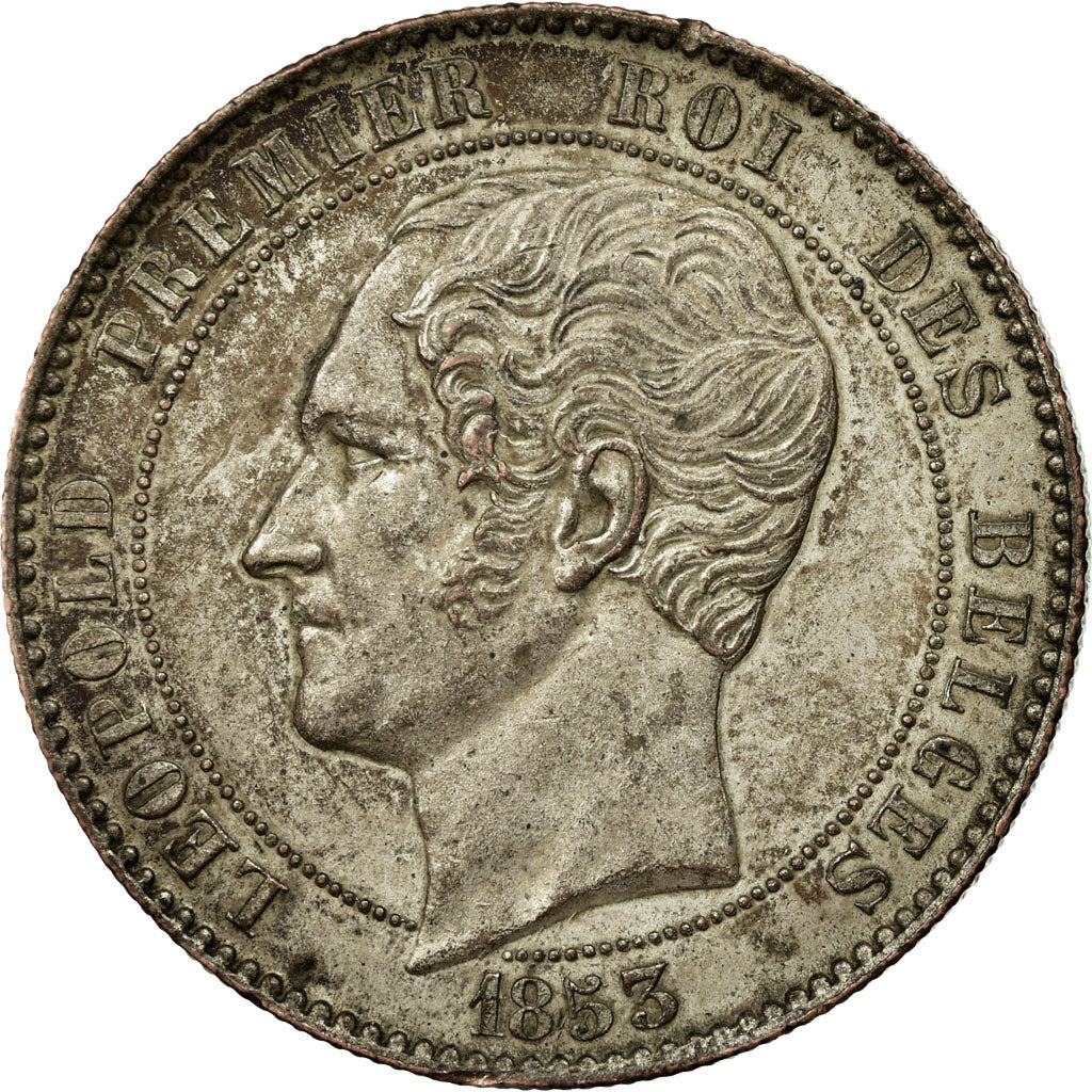 Coin, Belgium, 10 Centimes, 1853, AU(55-58), Copper, KM:1.1