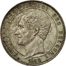 Coin, Belgium, 10 Centimes, 1853, AU(55-58), Copper, KM:1.1