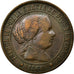 Coin, Spain, Isabel II, 5 Centimos, 1868, EF(40-45), Copper, KM:635.1