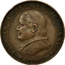 Coin, ITALIAN STATES, PAPAL STATES, Pius IX, Soldo, 5 Centesimi, 1867