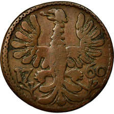 Coin, German States, AACHEN, 12 Heller, 1760, VF(20-25), Copper, KM:51