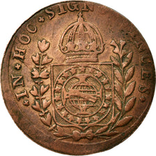 Coin, Brazil, Pedro I, 20 Reis, 1828, Rio de Janeiro, EF(40-45), Copper