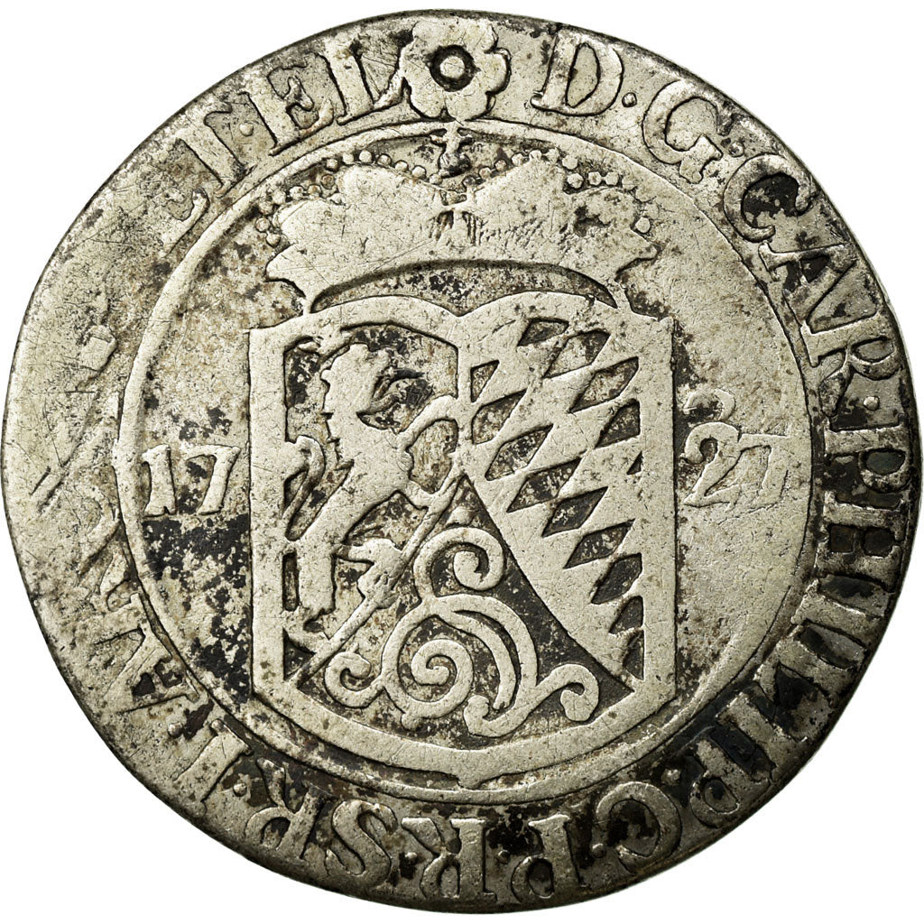 Coin, German States, PFALZ-ELECTORAL PFALZ, Karl Philipp, 20 Kreuzer, 1727