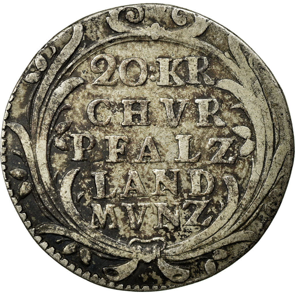 Coin, German States, PFALZ-ELECTORAL PFALZ, Karl Philipp, 20 Kreuzer, 1727